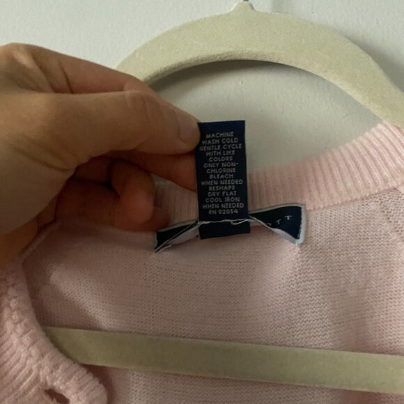 🦋 Y2K VINTAGE Karen Scott Pink Preppy Cottage Core Coquette Button Up Cardigan - Picture 2 of 2